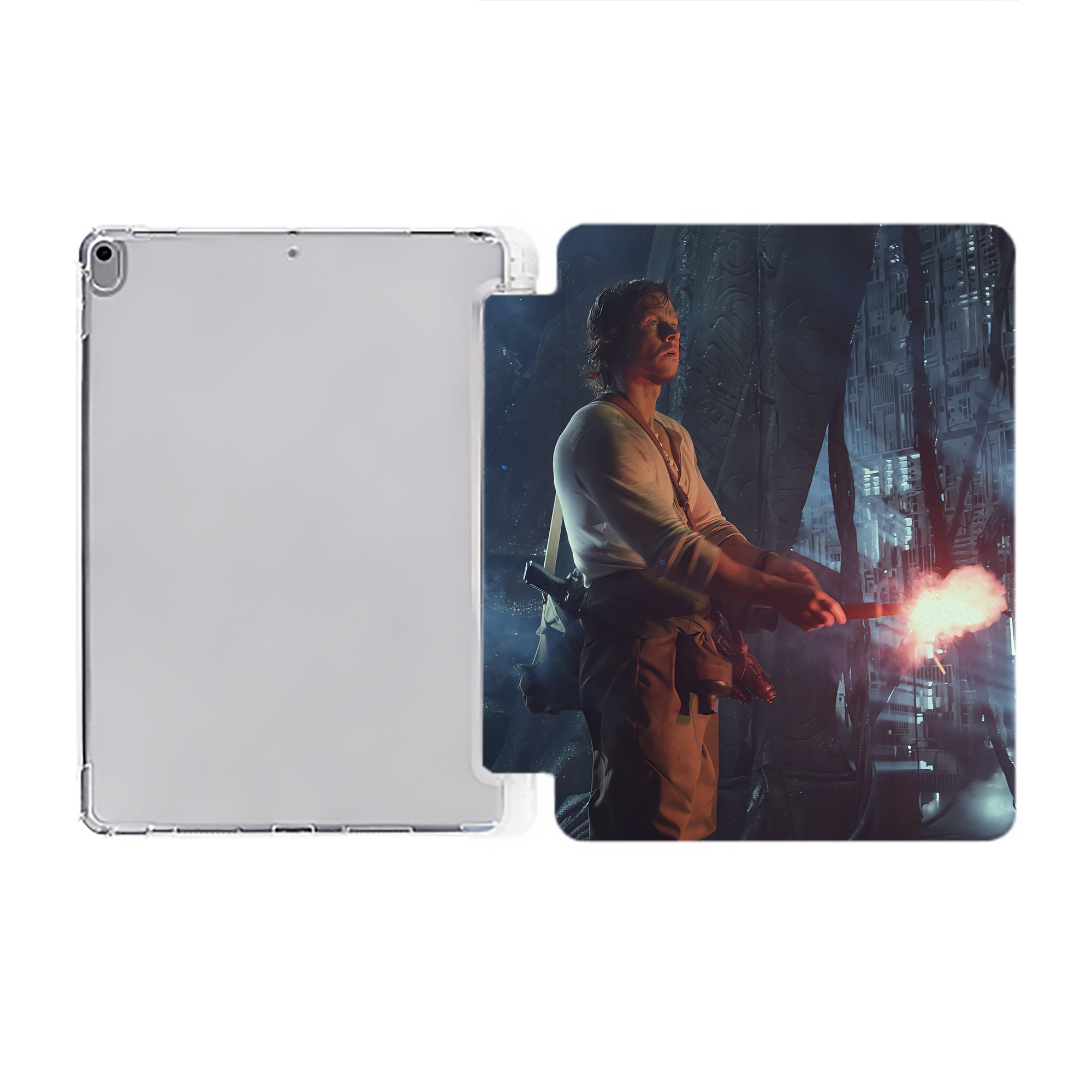 （画像用） Transformers トランスフォーマー IPad ケース ペン収納付き 三つ折りスタンド PUレザー×シリコン 対応機種9.5/10.5/10.9インチ
